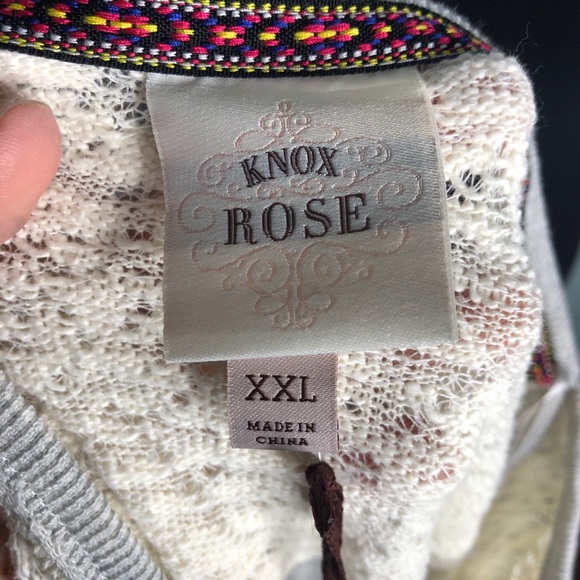 NWT Knox Rose Women's Lace Crewneck Sweatshirt. - Picture 8 of 11